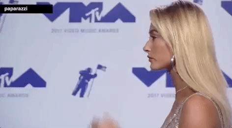 Posing Hailey Baldwin GIF by 2020 MTV Video Music Awards