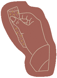 doostudio hand atelierernestine poncer Sticker