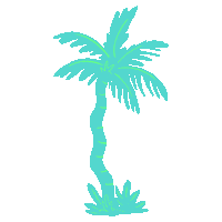Vibing Palm Tree Sticker