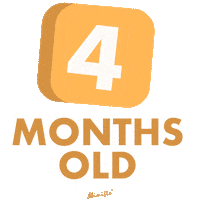 mimifloph baby milestone mimiflo months old Sticker