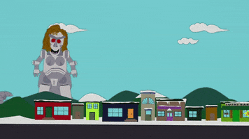 monster threatening GIF by South Park 
