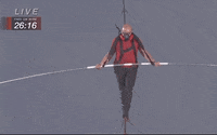 Nik Wallenda Highwire GIF by Volcano Live! with Nik Wallenda
