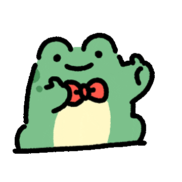 Frog Wow Sticker