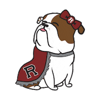 Queen Bulldogs Sticker by Addie - University of Redlands Mascot