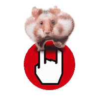 Hamster Rockhand Sticker by EMP