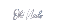 ohnails nails unas ohnails oh nails Sticker