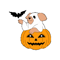 Halloween Süßer Hund Sticker by ZauberMerch