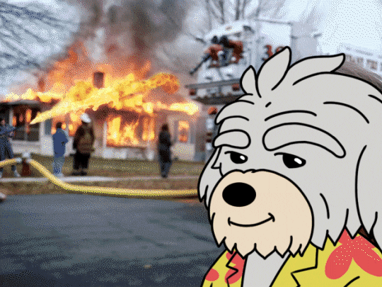 This Is Fine GIF by BoDoggos