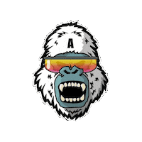Gorillalpha workout yeti preworkout gorillalpha Sticker