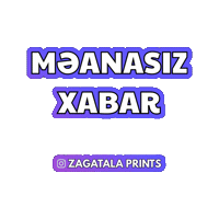 Zaqatala Sticker by Zagatala Prints