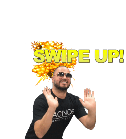 pacinos signature line swipe up Sticker by Pacinos