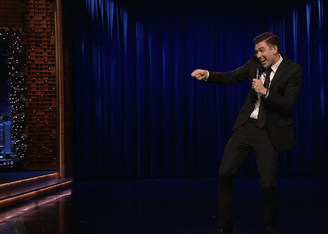 Dog Standup GIF by The Tonight Show Starring Jimmy Fallon
