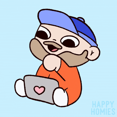 HappyHomies giphyupload kawaii work working GIF