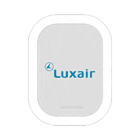 Airplane Flying Sticker by Luxair