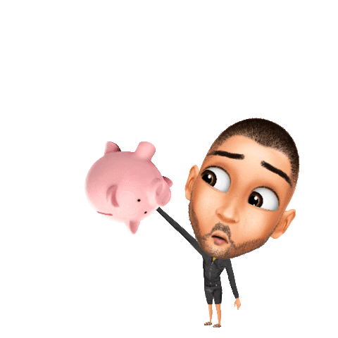 Piggy Bank Manthonyajr Sticker by Genies