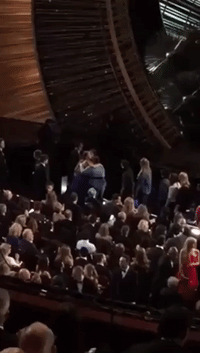 Brie Larson Hugs Sexual Assault Survivors Following Lady Gaga's Performance