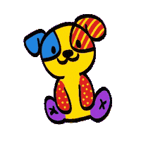 Dog Sticker Sticker by Bombay Softwares