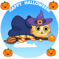 Halloween Cats GIF by My Girly Unicorn