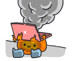 Fire Burn Sticker by nothingwejun