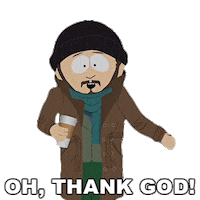 Thank God Gerald Broflovski Sticker by South Park