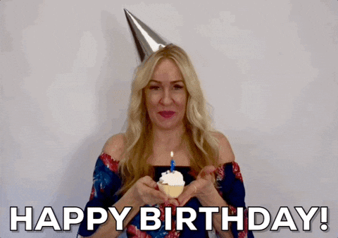 Happy Birthday Celebration GIF by Vikki Downey
