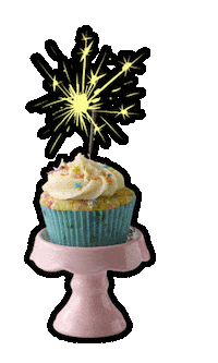 Happy Birthday Sparkle Sticker by Mugg & Bean