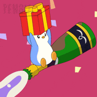 Celebrate Happy Birthday GIF by Pudgy Penguins