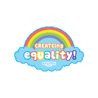 CREATEfnd equality creating equality Sticker