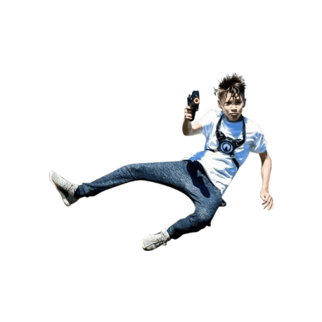 Jumping Mid Air Sticker by ArmoGear