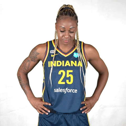 Tiffany Mitchell Smile GIF by Indiana Fever