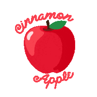 Fall Apple Sticker by NAF! Stuff Limited
