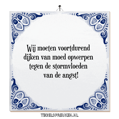 Storm Wijsheid Sticker by Tegelspreuken.nl