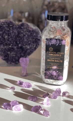 Crystalhillsorganics giphygifmaker giphygifmakermobile positive vibes amethyst GIF