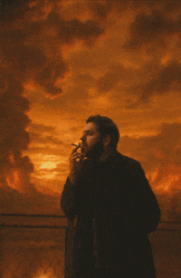 Thinking Smoking GIF