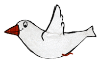 Flying Yule Log Sticker by William & Mary