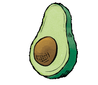 Avocado Sticker by Bareburger