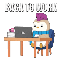 Work Working Sticker by Pudgy Penguins
