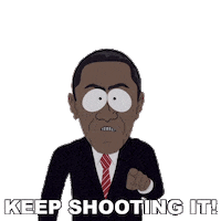 Shoot It Barack Obama Sticker by South Park
