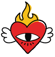 Fuego Sticker by aire retro