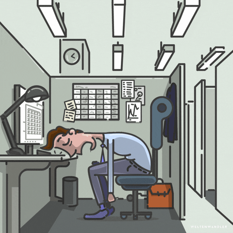 Tired Sleep GIF by Weltenwandler