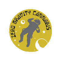 zerogravitycannabis cannabis medical marijuana zero gravity zero gravity cannabis Sticker