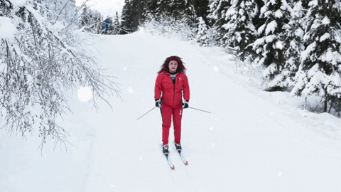 imariajohnsen giphyattribution giphybackdropmaker skiing maria johnsen GIF