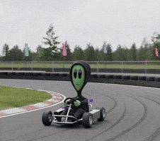 Mario Kart Racing GIF by Lonely Aliens