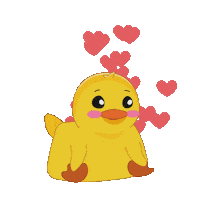 Rubber Duck Love Sticker by MeetDuckey