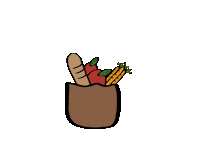 Essen Einkaufen Sticker by Sophias Welt