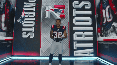 Running Back Nod GIF by New England Patriots
