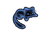 Sleepy Blue Cat Sticker
