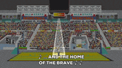 baseball singer GIF by South Park 