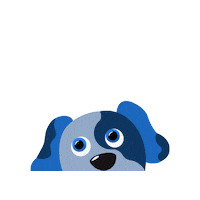 Peek A Boo Dog Sticker by SAFE Inc