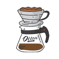 espresso latte Sticker by Otten Coffee